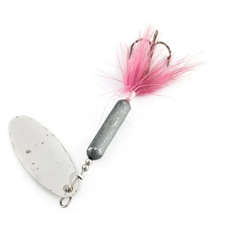 Yakima Bait Worden’s Original Rooster Tail 4, Plata/Rosa, 1/4 oz, Cucharilla Giratoria #20983