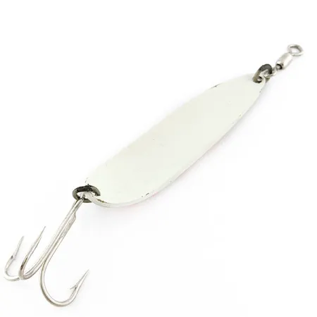 Luhr Jensen Krocodile #5, 1oz Blanco/Naranja UV, Cucharilla #21107