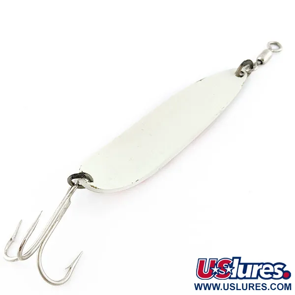 Luhr Jensen Krocodile #5, 1oz Blanco/Naranja UV, Cucharilla #21107