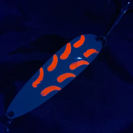 Luhr Jensen Krocodile #5, 1oz Blanco/Naranja UV, Cucharilla #21107