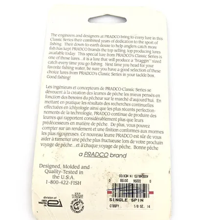 Bomber The Classics Bushwacker, 1/8 oz (4 g) Níquel/Amarillo, Spinnerbait #21283