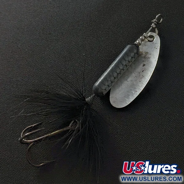 Worden’s Original Rooster Tail 4, 1/4oz oro/níquel/negro, cucharilla giratoria #21574