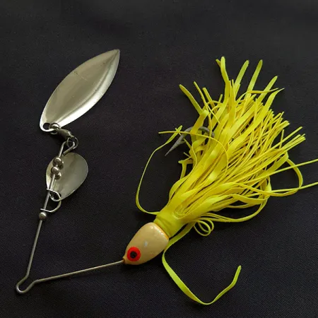 Bomber Spinnerbait, 14g Níquel y Amarillo, Señuelo Spinnerbait #21590