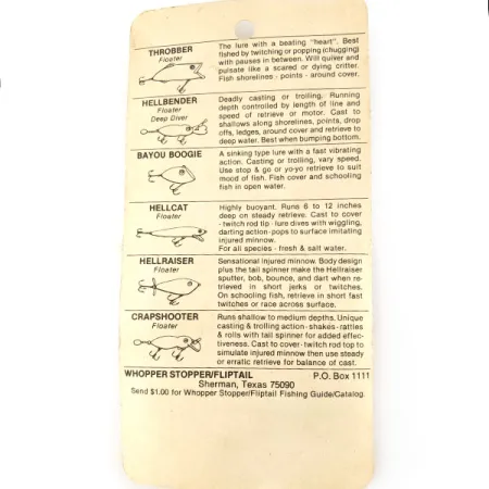 Whopper Stopper Bayou Boogie, 7g Barfish, Señuelo Lipless Sinking #21600