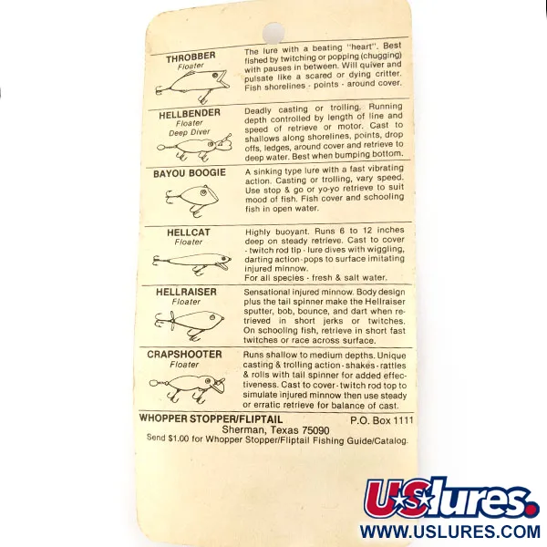 Whopper Stopper Bayou Boogie, 7g (1/4oz), Barfish, Señuelo Hundido #23647