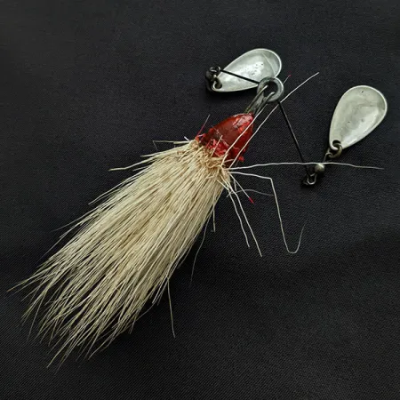 Jamison Shannon Twin Spinner, 14g, Níquel, Señuelo Spinner #21632