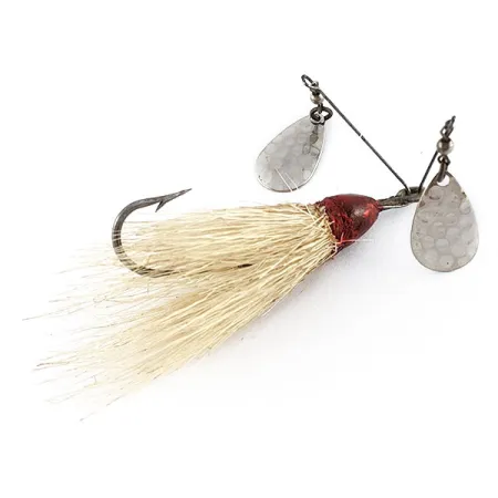 Jamison Shannon Twin Spinner, 14g, Níquel, Señuelo Spinner #21632