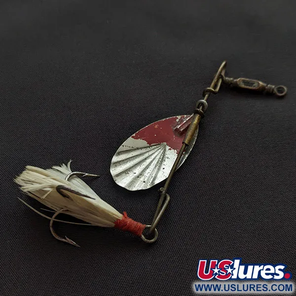 G.M. Skinner 3, 5g Plata y Rojo, Cucharilla Giratoria #21633