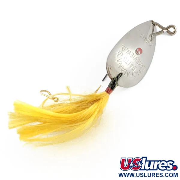 Hofmann's Lures KING, 11g, Níquel/Amarillo, Cucharilla Antihierba #21666