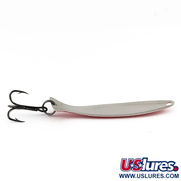Worth Fly Rod Demon, 2,5g Níquel/Rojo/Blanco, Cucharilla de Pesca #21693