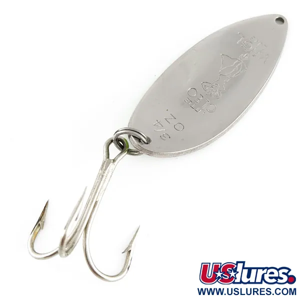 Seneca Little Cleo (Hula Girl), 21g níquel/verde, cucharilla de pesca #21764