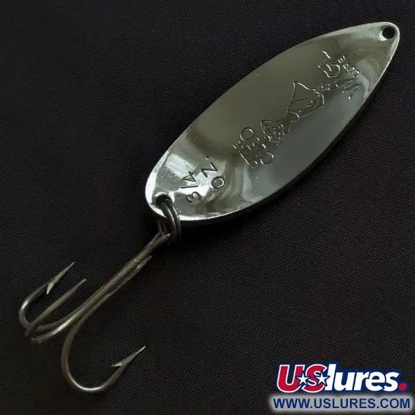 Seneca Little Cleo (Hula Girl), 21g níquel/verde, cucharilla de pesca #21764