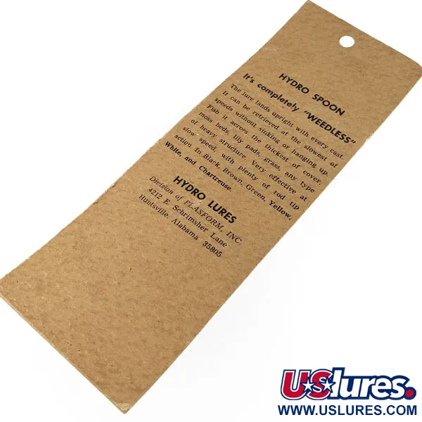 Hydro Lures Hydro Spoon, 14g blanco/verde, cucharilla antialgas #21789