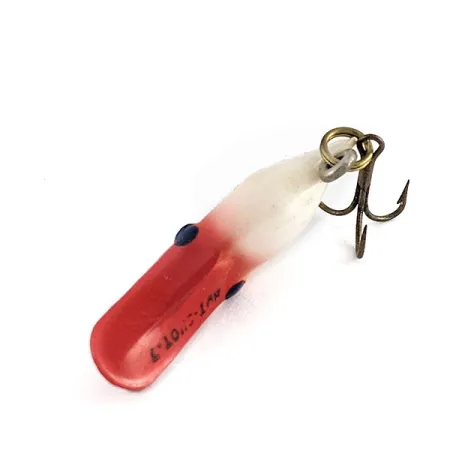 Luhr Jensen Hot Shot 7, 1.5g Blanco/Cabeza Roja, Señuelo #21795