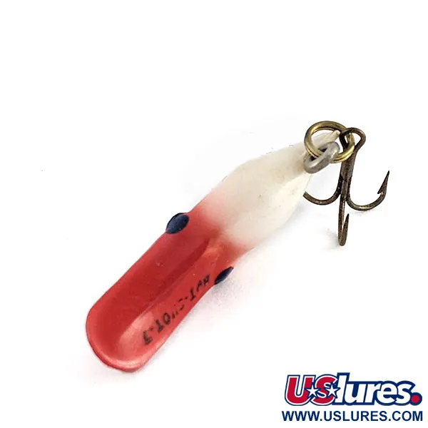 Luhr Jensen Hot Shot 7, 1.5g Blanco/Cabeza Roja, Señuelo #21795