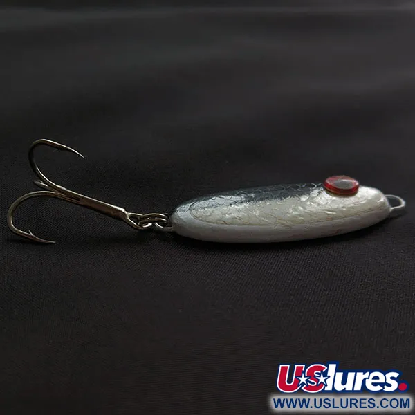 Bomber Slab Spoon, 1 1/2 oz Blanco y Negro, Cucharilla de Pesca #21798