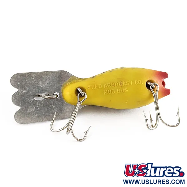 Fred Arbogast Mud Bug, 10g Amarillo Moteado, Crankbait de Profundidad #21877