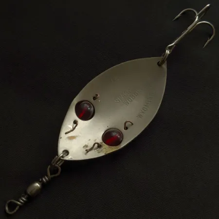 Lanes Tackle & Bait Lane's Spark-L-Eye, 23g Níquel/Ojos Rojos, Cucharilla #21950