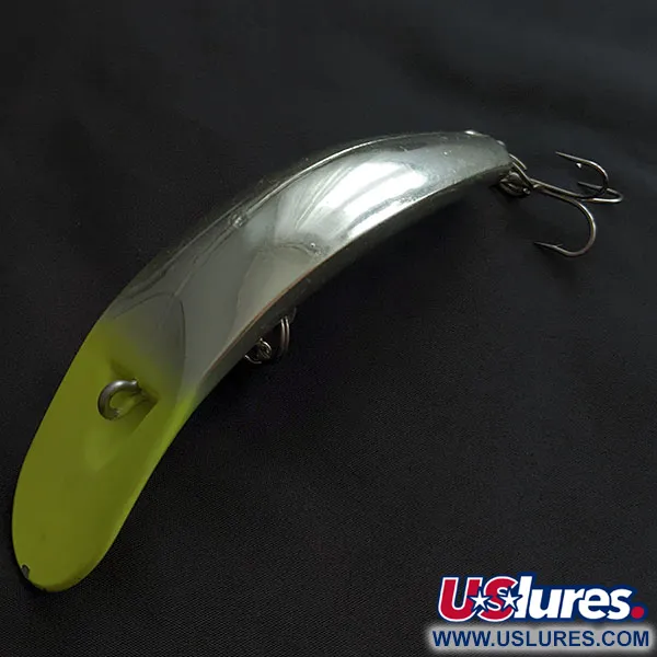 Luhr Jensen Rattling Kwikfish, 48g Plata y Amarillo Flúor, Señuelo de Curricán #21953