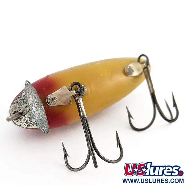 Wright & McGill Bug a Boo, 12g Rojo y Amarillo, Señuelo Vintage #22033