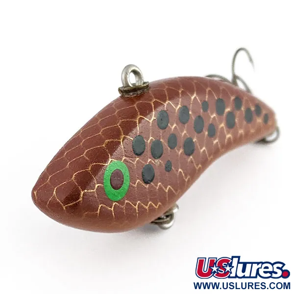 Vintage Handcrafted Lipless Crankbait, 14g, Madera, Señuelo de Pesca #22089