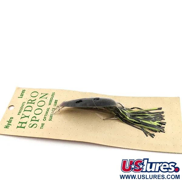 Hydro Lures Hydro Spoon, 11g negro/verde, cucharilla de superficie #22092