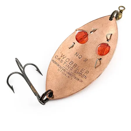 Horrocks-Ibbotson Wobbler №2, Cobre/Ojos Rojos, 23g, Cucharilla Ondulante #22124