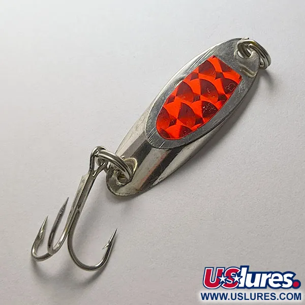 Weber Mr Champ, 1/4 oz, Plateado y Rojo, Cucharilla #22145