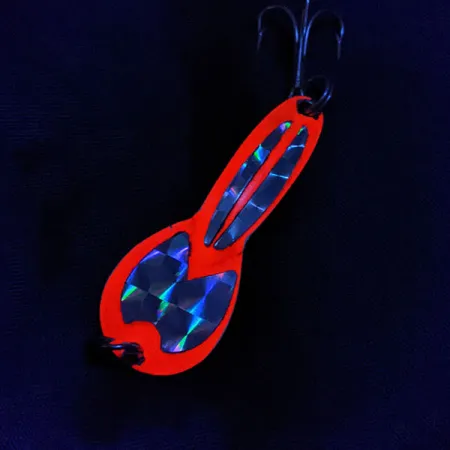 Glen Evans Loco 2 UV, 7g Rojo y Plata, Cucharilla #22151