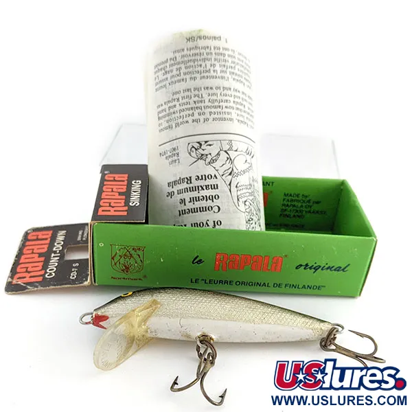Rapala Countdown CD7, 8g Color S (Plata), Señuelo Hundido #22176