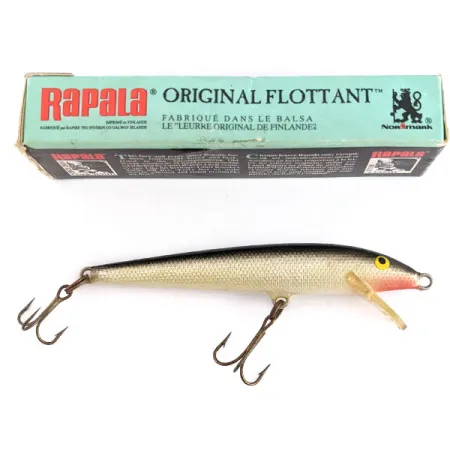 Rapala Original Floater F9, 4g S (Silver), Señuelo Flotante #22177