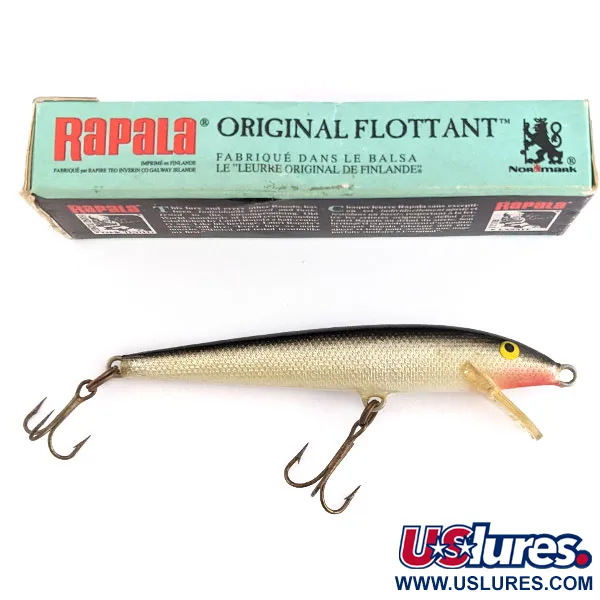 Rapala Original Floater F9, 4g S (Silver), Señuelo Flotante #22177