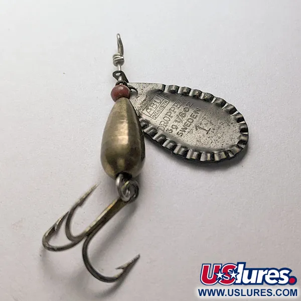 Abu Garcia Abu Swangsta Droppen 1, 4g latón/negro, cucharilla giratoria #22187