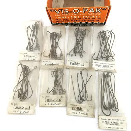 Glen L Evans Vis-O-Pack, Anzuelos Talla 10, Pack de Colección #22202