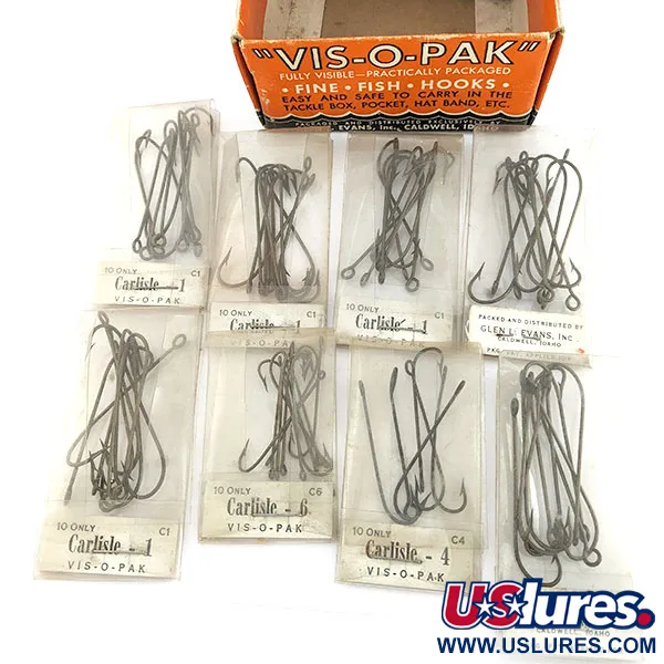 Glen L Evans Vis-O-Pack, Anzuelos Talla 10, Pack de Colección #22202