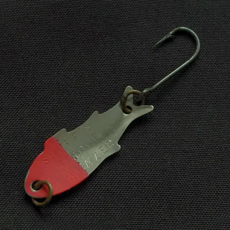 Shoff's Triple Teazer, 1.1g, Níquel/Rojo, Cucharilla #22327