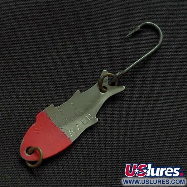 Shoff's Triple Teazer, 1.1g, Níquel/Rojo, Cucharilla #22327