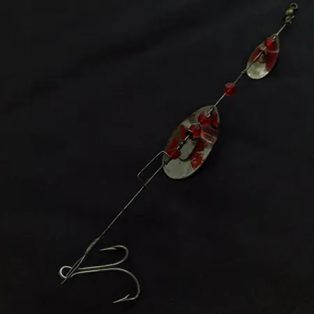 Weller Tandem June-Bug, 10g, níquel/rojo, Cucharilla Tándem #22406