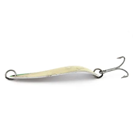 Luhr Jensen Krocodile #5, 21g Verde/Blanco Luminiscente, Cucharilla #22433