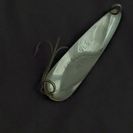 Eppinger Dardevle Seadevle, 58g, Rojo y Blanco, Cucharilla de Pesca #22481