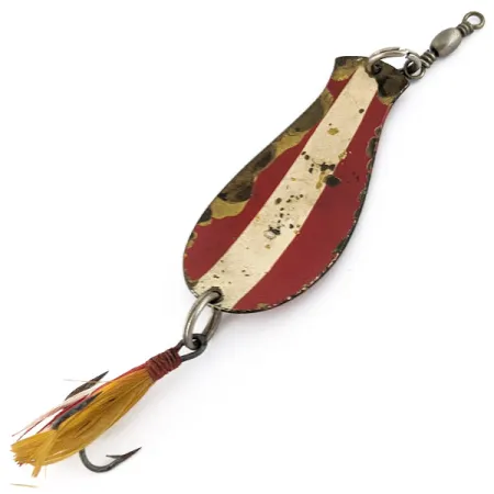 South Bend Spoon-Oreno, 14g rojo/blanco/latón, Cucharilla #22603