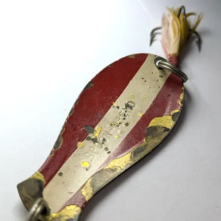 South Bend Spoon-Oreno, 14g rojo/blanco/latón, Cucharilla #22603