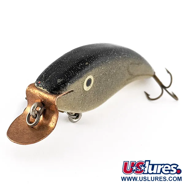 Hand-made Handcrafted Crankbait, Madera, 14g, Olive Gold, Señuelo #22640