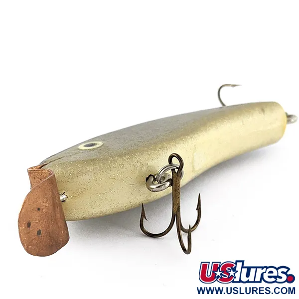 Hand-made Handcrafted Crankbait, Madera, 14g, Olive Gold, Señuelo #22640