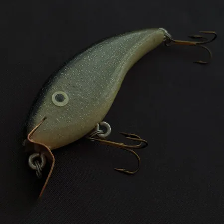Hand-made Handcrafted Crankbait, Madera, 14g, Olive Gold, Señuelo #22640
