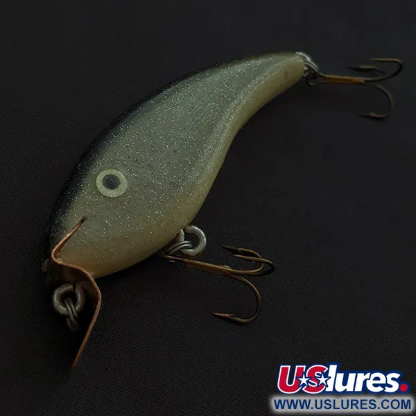 Hand-made Handcrafted Crankbait, Madera, 14g, Olive Gold, Señuelo #22640