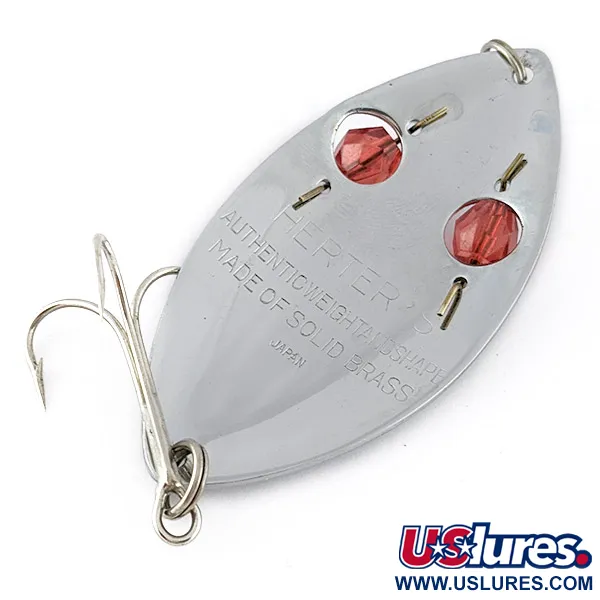 Herter's Glass Eye Spoon, 21g, níquel/ojos rojos, Cucharilla #22641