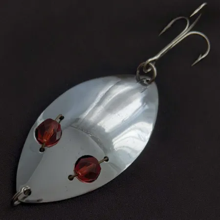 Herter's Glass Eye Spoon, 21g, níquel/ojos rojos, Cucharilla #22641