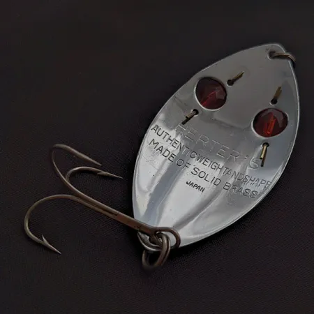 Herter's Glass Eye Spoon, 21g, níquel/ojos rojos, Cucharilla #22641