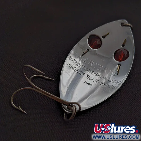 Herter's Glass Eye Spoon, 21g, níquel/ojos rojos, Cucharilla #22641